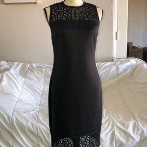 Black knee length dress